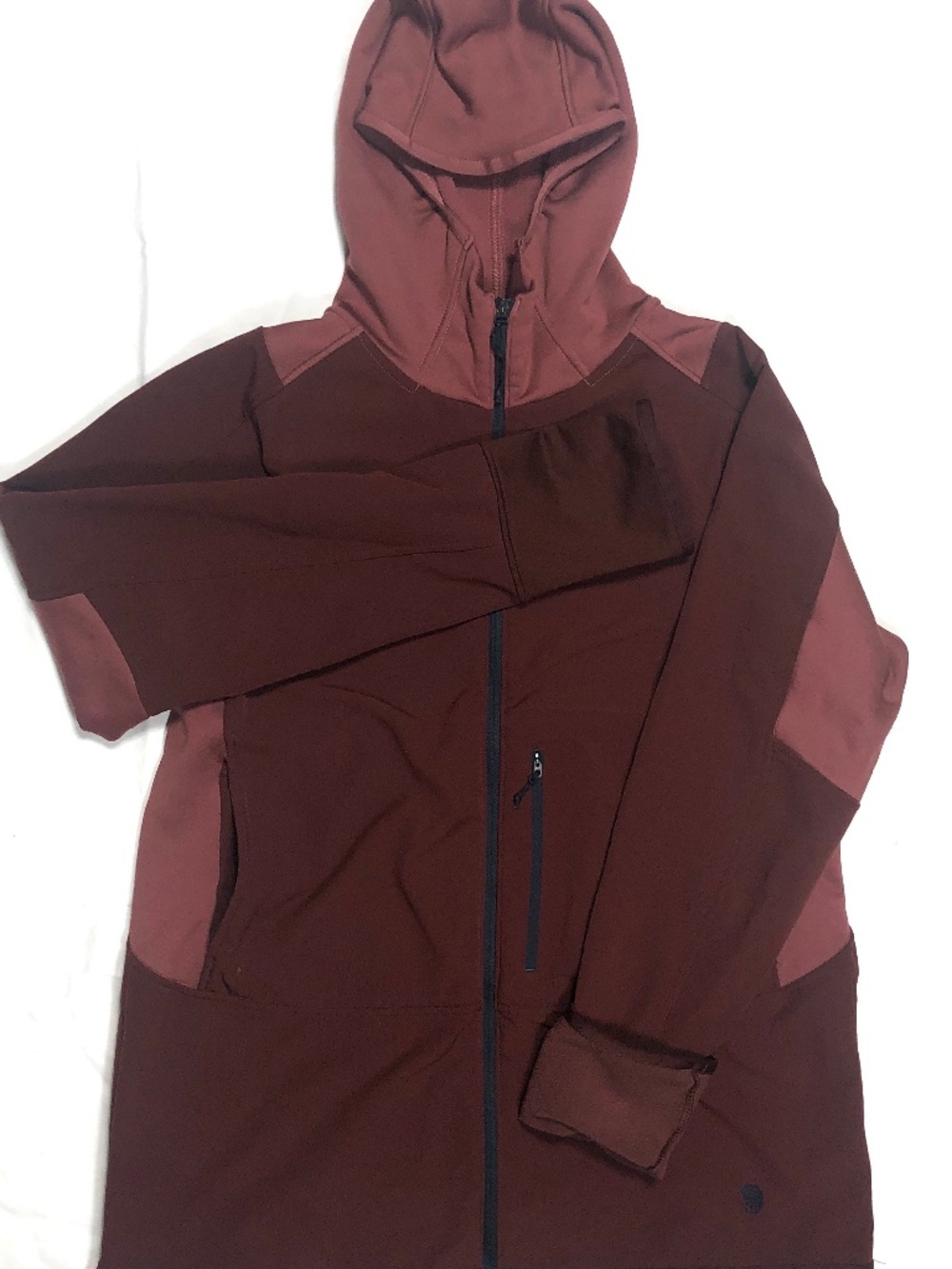 Womens Mountain Hardware softshell jacket size M brown full zip stretchy